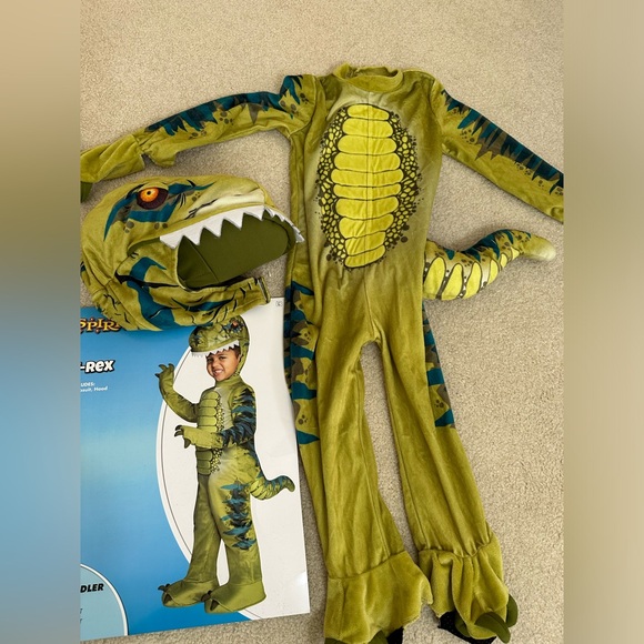 Dino T Rex Costume Toddler size 2T Halloween - Picture 2 of 3